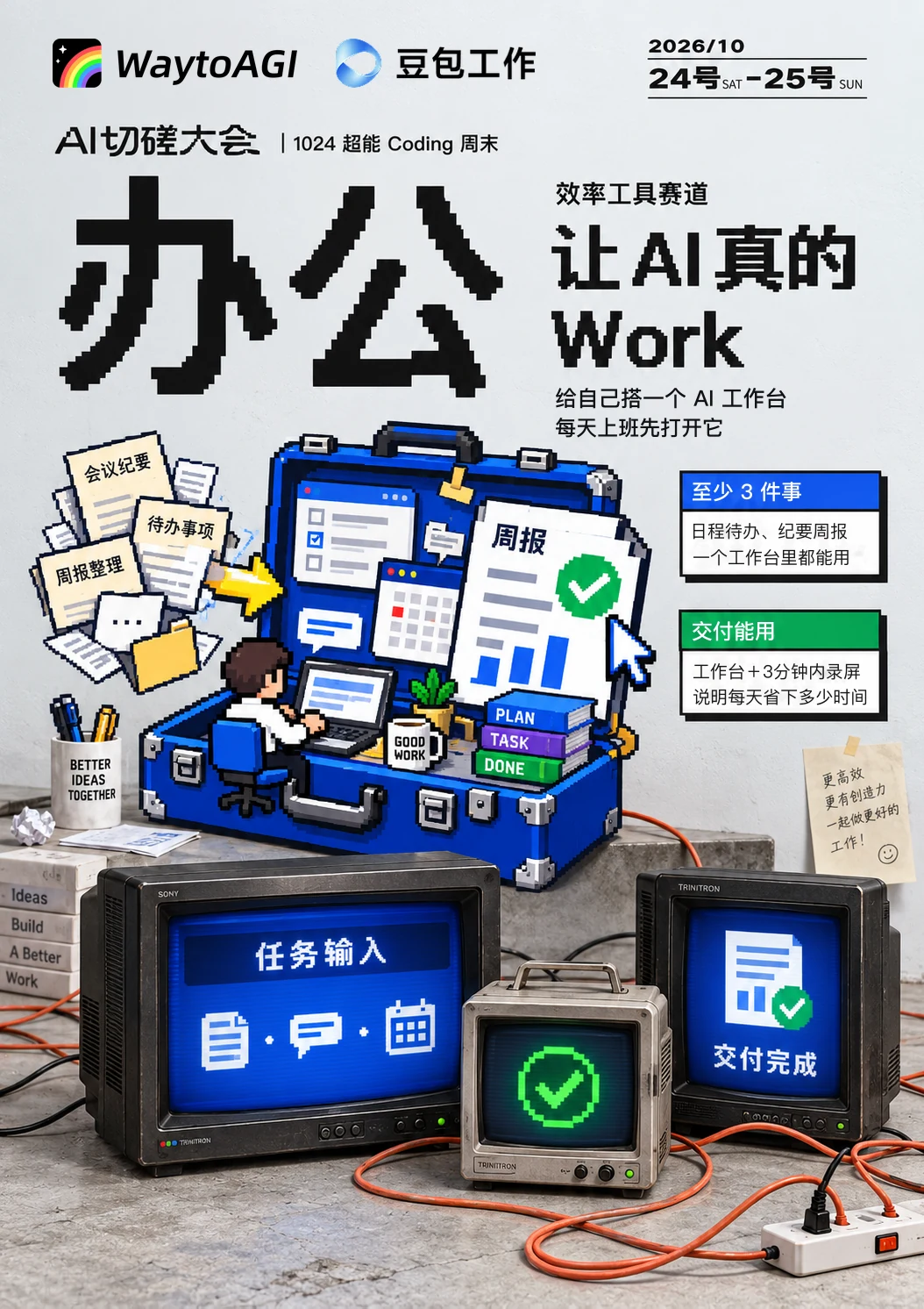 办公赛道海报